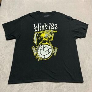 Blink-182 | 2023/24‎ World Tour T-Shirt Men XXL 2XL Short Sleeve Punk Rock Black